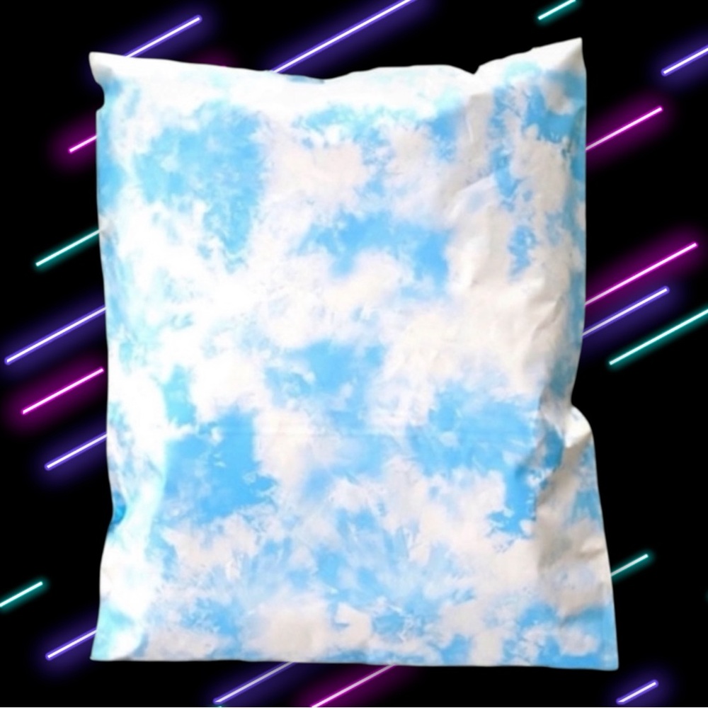 ( Quantity 25 14x17 ) Cloud Tie Dye Sky Poly Mailers Bags Shipping Envelopes